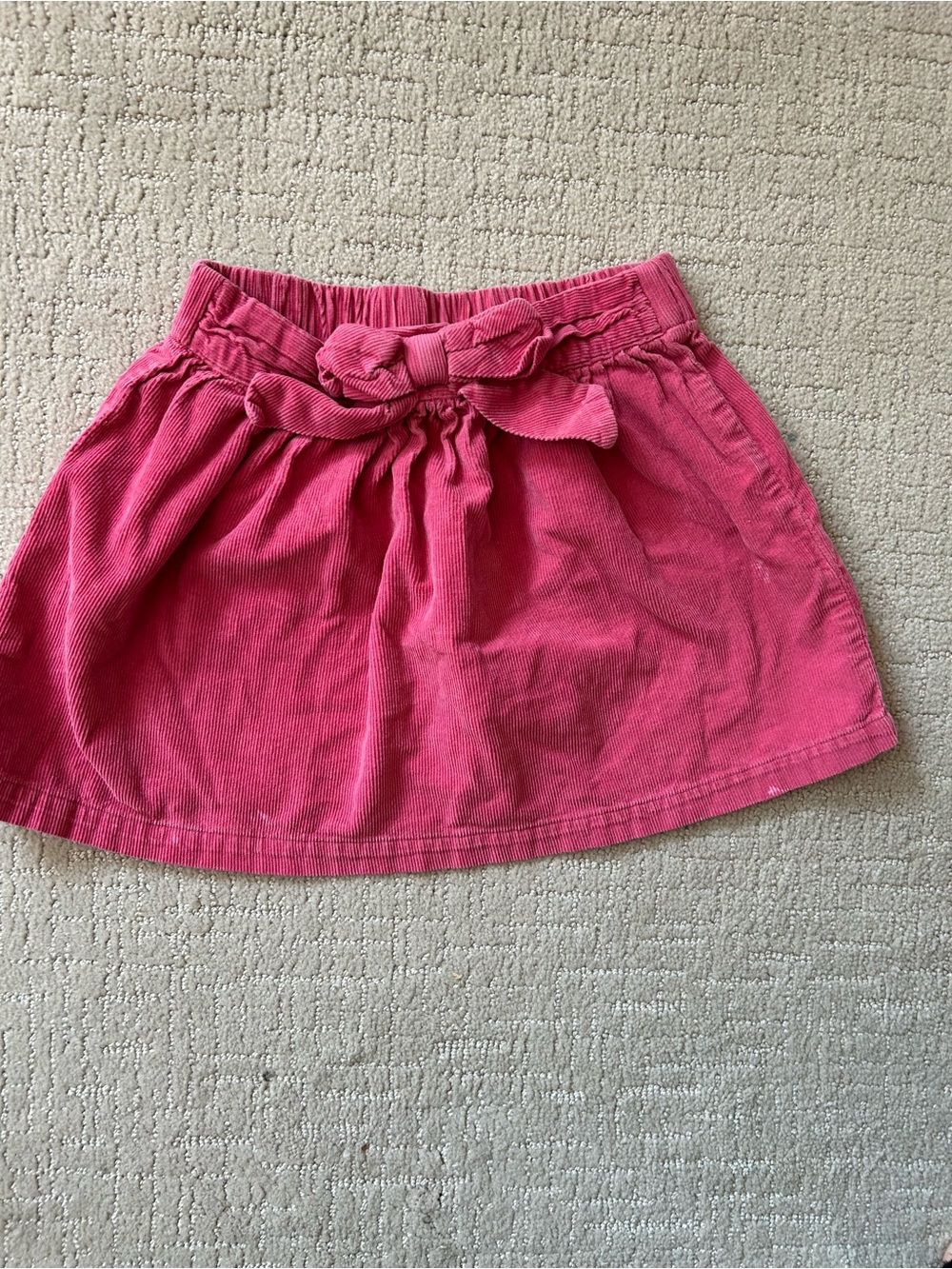 Hanna Andersson corduroy pull on pink skirt fall size 5